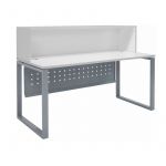 Contemporary Reception Desk with Metal Base