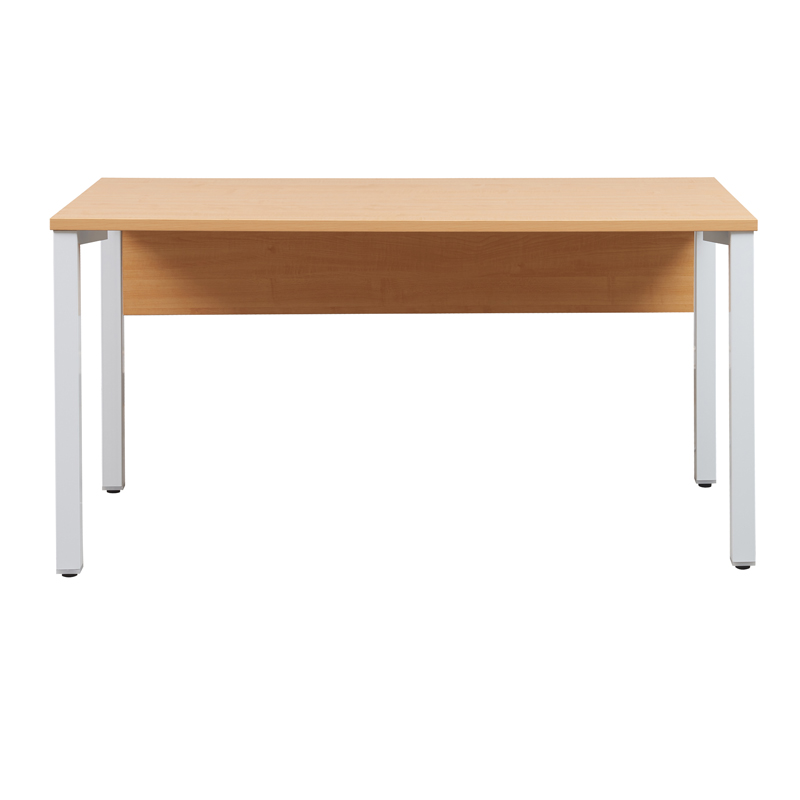 Cubit Straight Office Desk with Metal Frame with Modesty