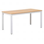 Cubit Office Table with Steel Frame with Mobile Pedestal