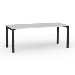 Cubit Office Table with Steel Frame with Mobile Pedestal