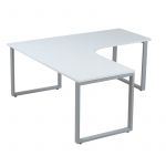 Contemporary L Shape Workstation Steel Frame