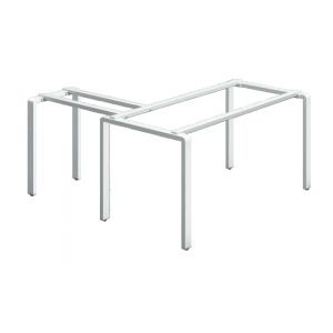 Contemporary L Shape Workstation Steel Frame