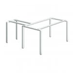 Contemporary Corner Workstation Metal Frame