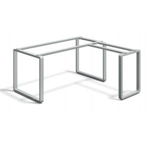 Contemporary L Shape Workstation Steel Frame