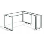 Contemporary Corner Workstation Metal Frame