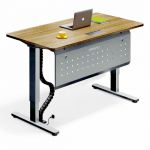 Electric Height Adjustable L Shape Table