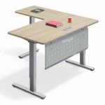 Electric Height Adjustable L Shape Table