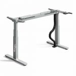 120 Degree Manual Height Adjustable Table Steel Frame