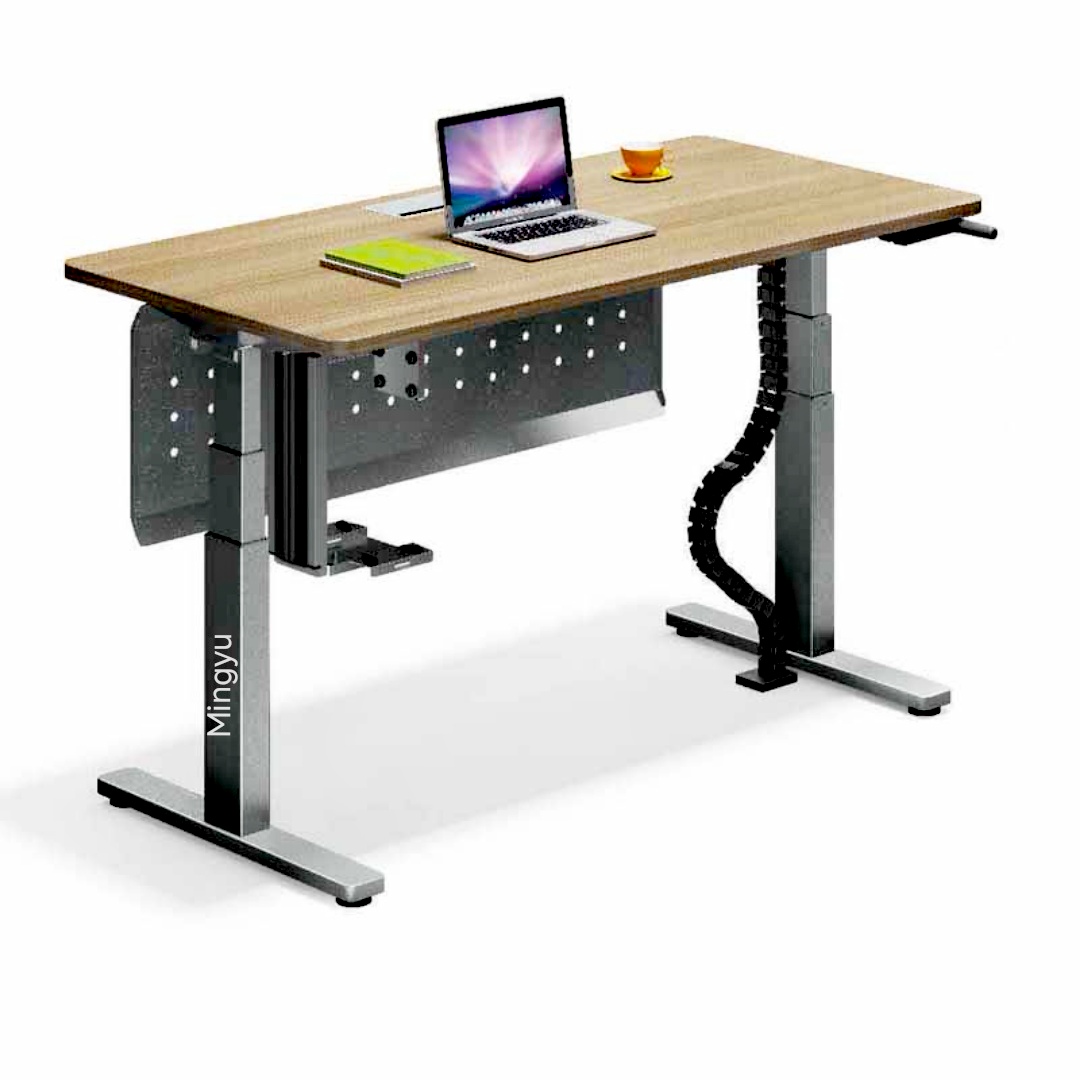 Hand Crank Face to Face Height Adjustable Workstation