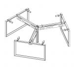 NEO 3 WAY Workstation Steel Frame