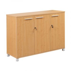 Cubit Credenza Storage Cabinet with Metal Feet