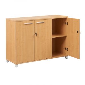 Cubit Credenza Storage Cabinet with Metal Feet