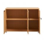 Cubit Storage Credenza Cabinet with Metal Base