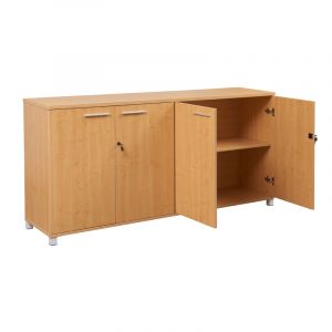 Cubit Storage Credenza Cabinet with Metal Base