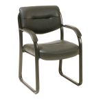 Guest Visitor Fabric Chair With Armrest