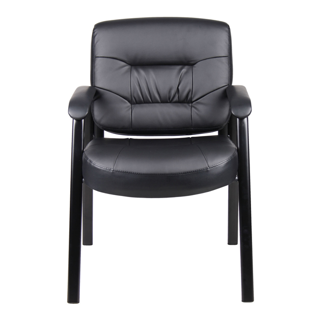 Metal Frame Visitor Chair With Armrest